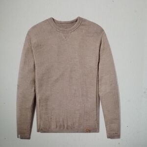 Paka Unisex Lightweight Crew Sweater M Timber Beige Like New Perfect Condition